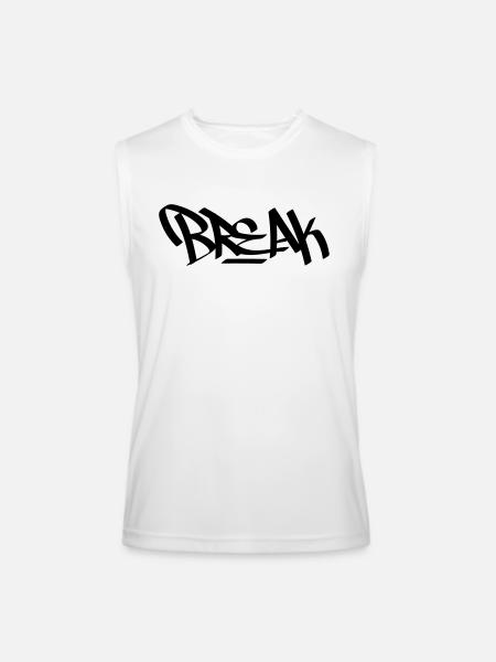 break - Men’s Performance Sleeveless Shirt - white - Front