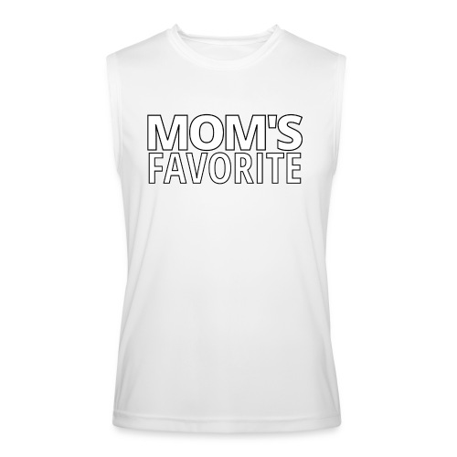 MOM'S FAVORITE (black outlines) - Men’s Performance Sleeveless Shirt