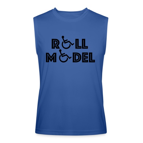 Every wheelchair users is a Roll Model - Men’s Performance Sleeveless Shirt