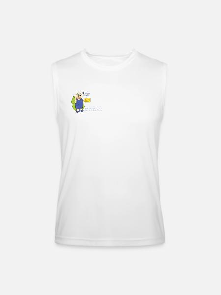 Help or Content? - Men’s Performance Sleeveless Shirt - white