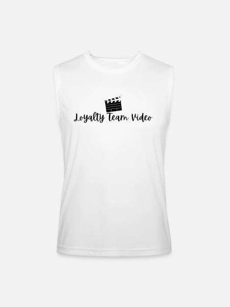 Loyalty Team Video - Men’s Performance Sleeveless Shirt - white