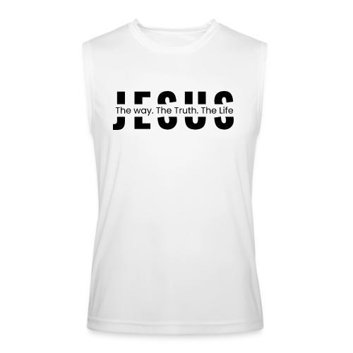 Jesus the Truth and the Life Bible Verse Merch - Men’s Performance Sleeveless Shirt