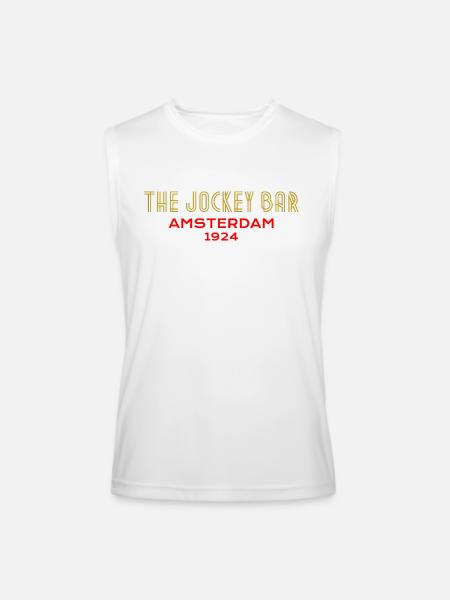 The Jockey Bar, Amsterdam - Men’s Performance Sleeveless Shirt - white