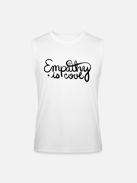 Empathy Is Cool - Men’s Performance Sleeveless Shirt - white