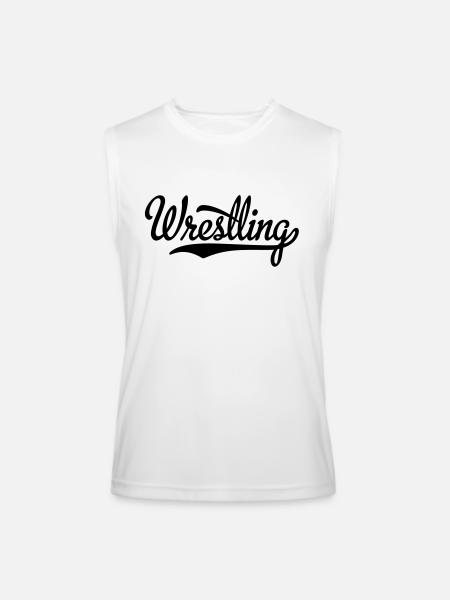 wrestling - Men’s Performance Sleeveless Shirt - white