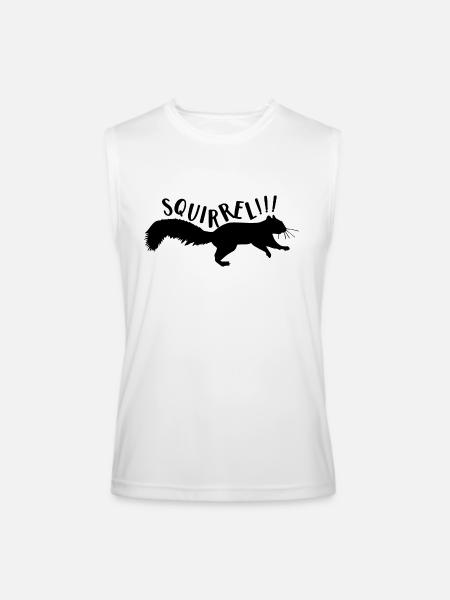Squirrel - Men’s Performance Sleeveless Shirt - white