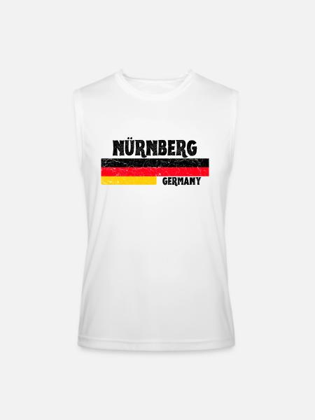 Nürnberg Germany - Men’s Performance Sleeveless Shirt - white