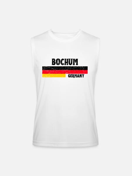 Bochum Germany - Men’s Performance Sleeveless Shirt - white
