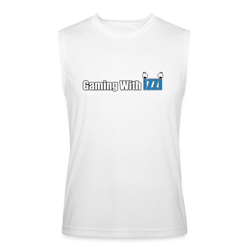 Gaming With Izzi wide logo - Men’s Performance Sleeveless Shirt