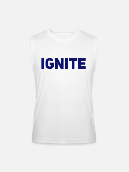 Ignite - Men’s Performance Sleeveless Shirt - white