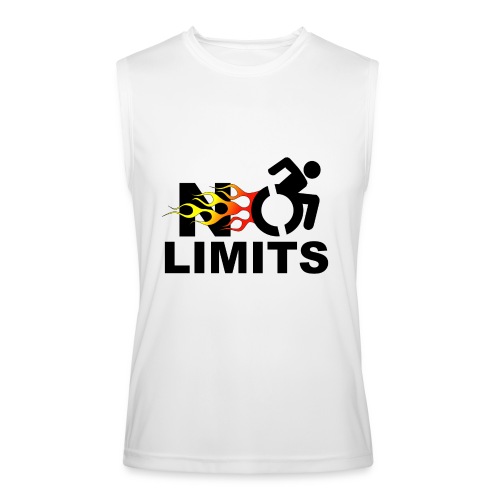 No limits for this wheelchair user * - Men’s Performance Sleeveless Shirt