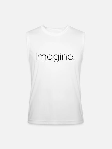 Imagine - Men’s Performance Sleeveless Shirt - white