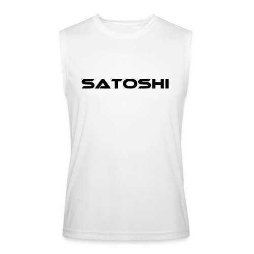 satoshi stroke only one word satoshi, bitcoiner - Men’s Performance Sleeveless Shirt