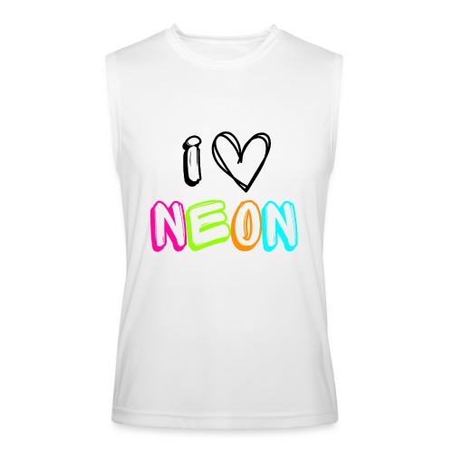 Neon - I Heart Neon BLACK - Men’s Performance Sleeveless Shirt
