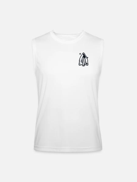 Arrowhead Logo Emblem Flint Artifact Arrowhead - Men’s Performance Sleeveless Shirt - white - Front