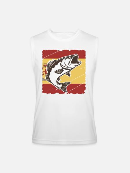 Bass of España - Men’s Performance Sleeveless Shirt - white