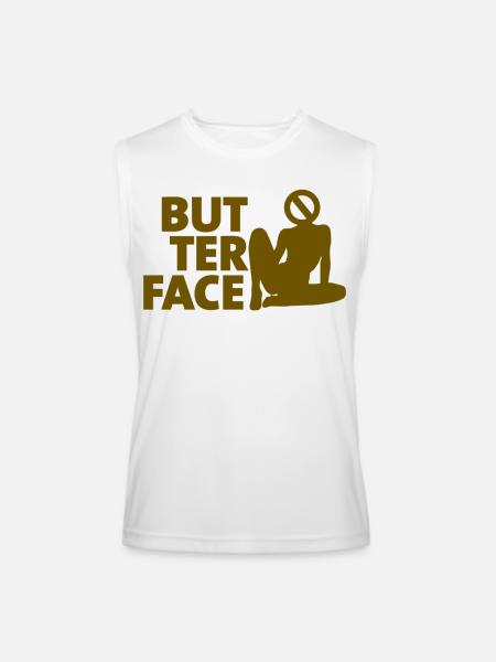 Butter Face - Men’s Performance Sleeveless Shirt - white
