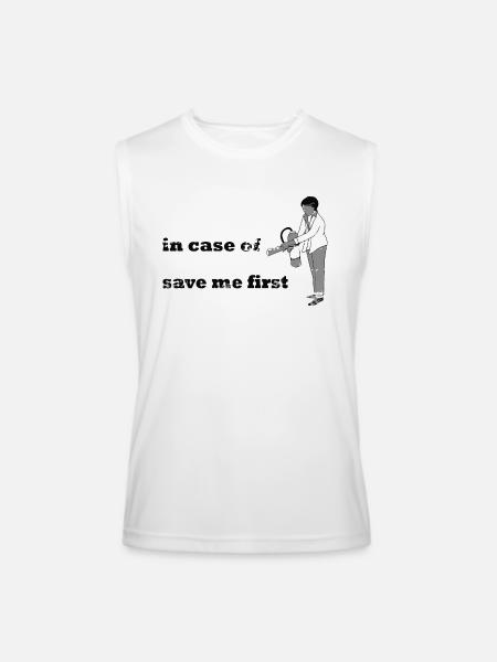 In Case of Emergency - Men’s Performance Sleeveless Shirt - white