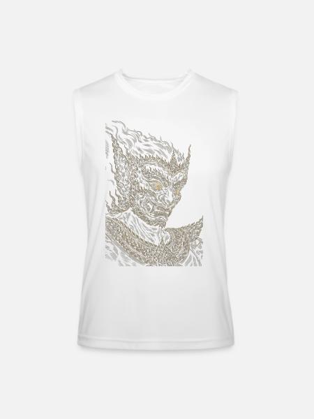 Ornate Dragon Guardian - Men’s Performance Sleeveless Shirt - white