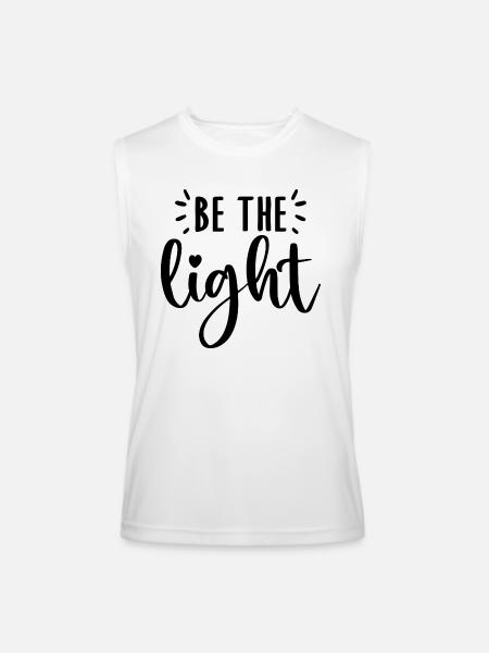 Be The Light - Men’s Performance Sleeveless Shirt - white
