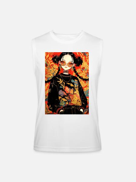 Cute girls - Men’s Performance Sleeveless Shirt - white