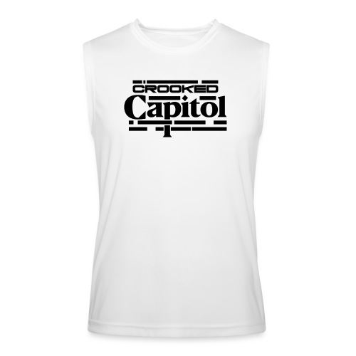 Crooked Capitol Logo Black - Men’s Performance Sleeveless Shirt