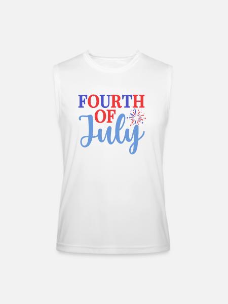 fourth of july - Men’s Performance Sleeveless Shirt - white