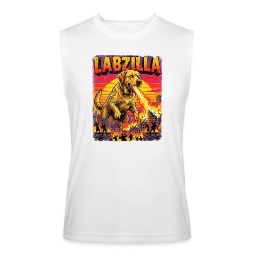 Labzilla Giant Yellow Labrador Monster Tee - Men’s Performance Sleeveless Shirt