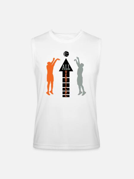 ALL VERTICAL - Men’s Performance Sleeveless Shirt - white