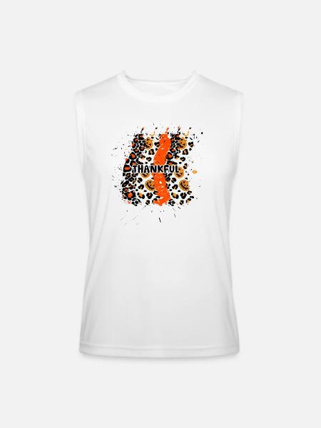 THANKFUL - Men’s Performance Sleeveless Shirt - white