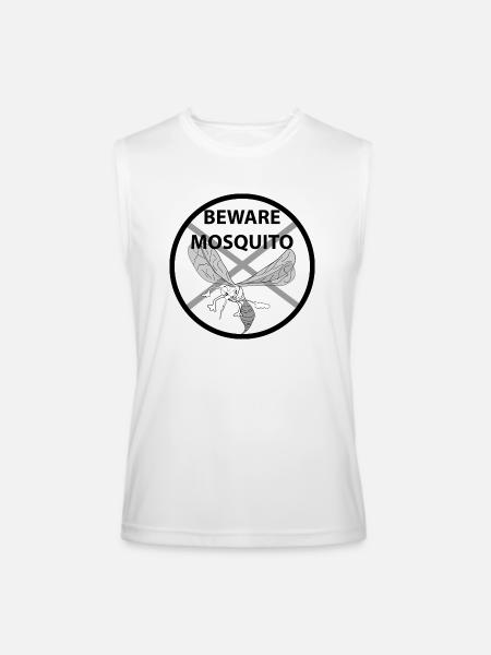 beware mosquito - Men’s Performance Sleeveless Shirt - white