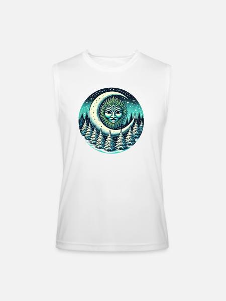 Winter Greenman - Men’s Performance Sleeveless Shirt - white