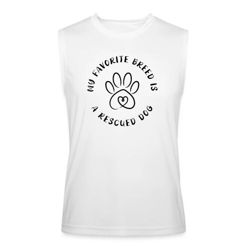 Favorite breed? Rescued dog! - Men’s Performance Sleeveless Shirt