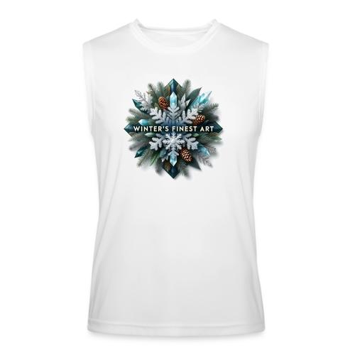 Intricate Frozen Evergreen T-Shirt - Men’s Performance Sleeveless Shirt