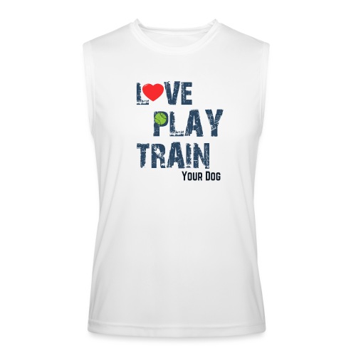 Love.Play.Train Your dog - Men’s Performance Sleeveless Shirt