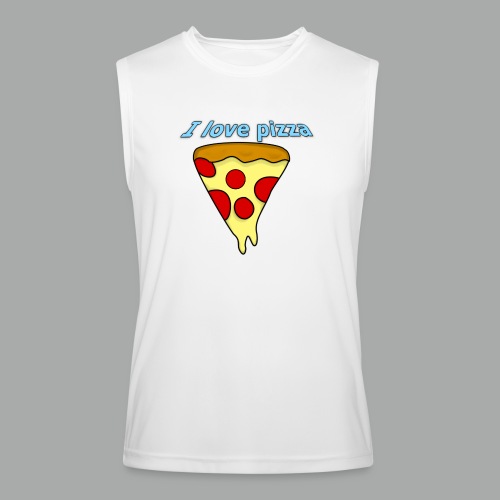 I love pizza - Men’s Performance Sleeveless Shirt