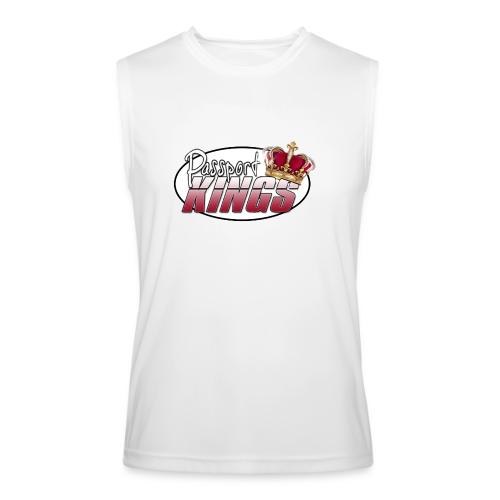 Passportkings white shirt design - Men’s Performance Sleeveless Shirt