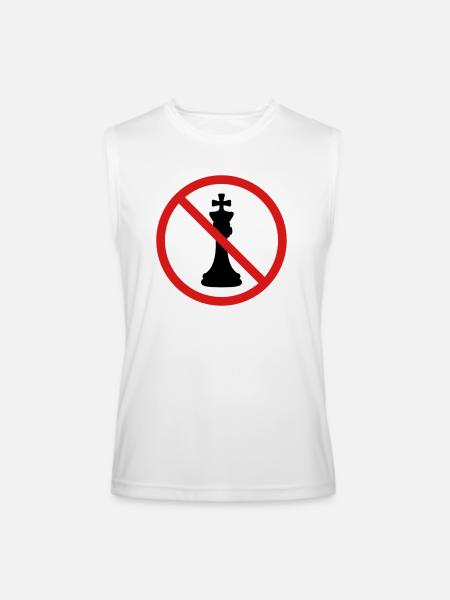 No Chess King - Men’s Performance Sleeveless Shirt - white