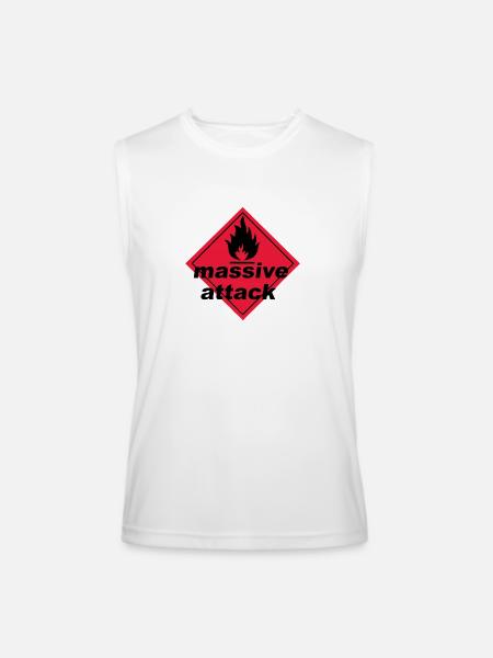 Massive Attack - Men’s Performance Sleeveless Shirt - white