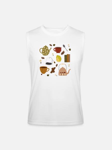 Tea lovers - Men’s Performance Sleeveless Shirt - white