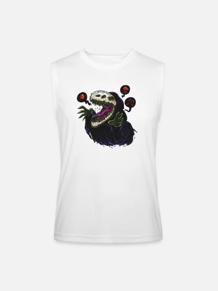 The Grim Reapersaur - Men’s Performance Sleeveless Shirt - white