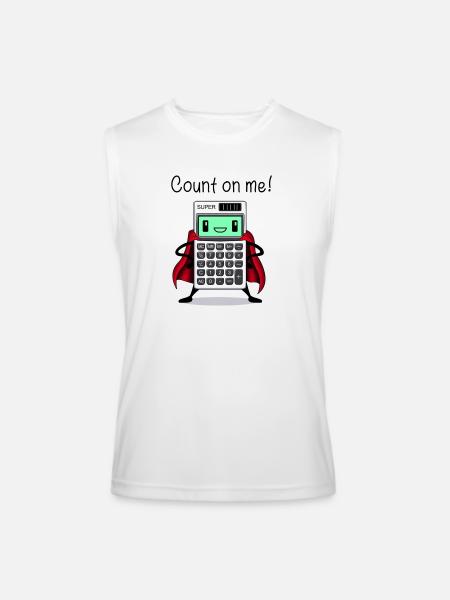 Count on Me - Men’s Performance Sleeveless Shirt - white