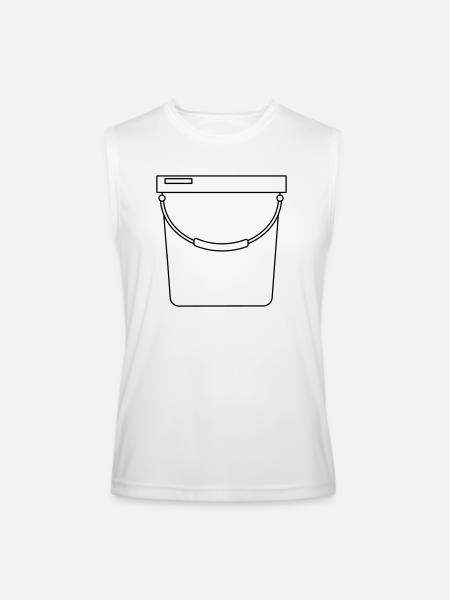 Bucket - Men’s Performance Sleeveless Shirt - white