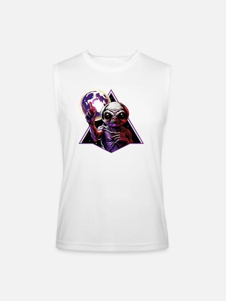 IlluminET56 - Men’s Performance Sleeveless Shirt - white