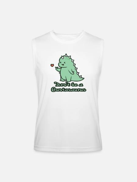 Dinosaur advice - Men’s Performance Sleeveless Shirt - white
