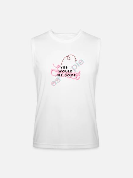 sweet as pie - Men’s Performance Sleeveless Shirt - white