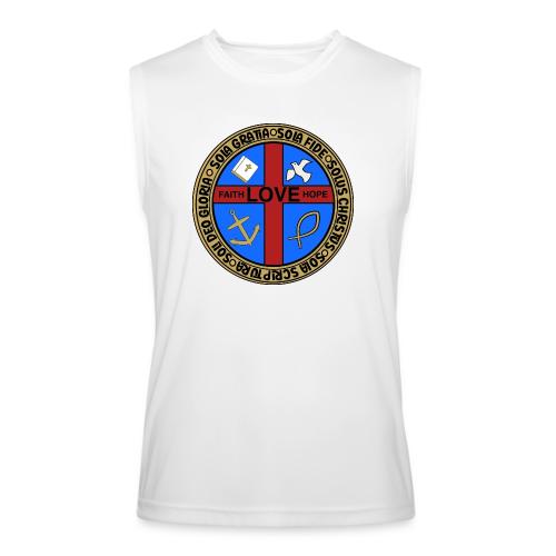 Five Solas Faith Hope Love Shirt–Christian Symbols - Men’s Performance Sleeveless Shirt