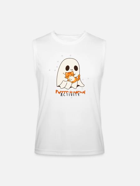 Purrrr-a-normal activity - Men’s Performance Sleeveless Shirt - white