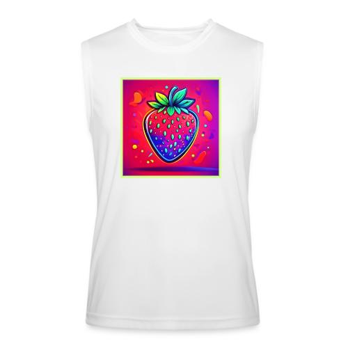 Neon Strawberry Pop - Men’s Performance Sleeveless Shirt