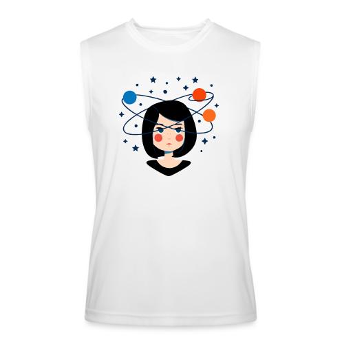 Spaced Out Girl – Mouse Pad - Men’s Performance Sleeveless Shirt
